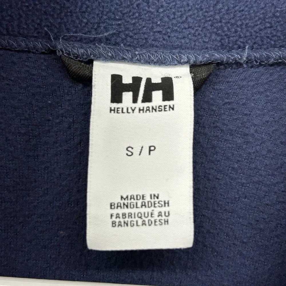 Helly Hansen Fleece Jacket Men Size Small Blue Polartec Casual Winter Outdoor